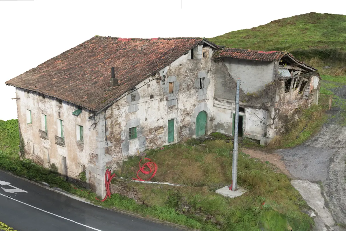 Fotogrametría edificio antiguo interior y exterior